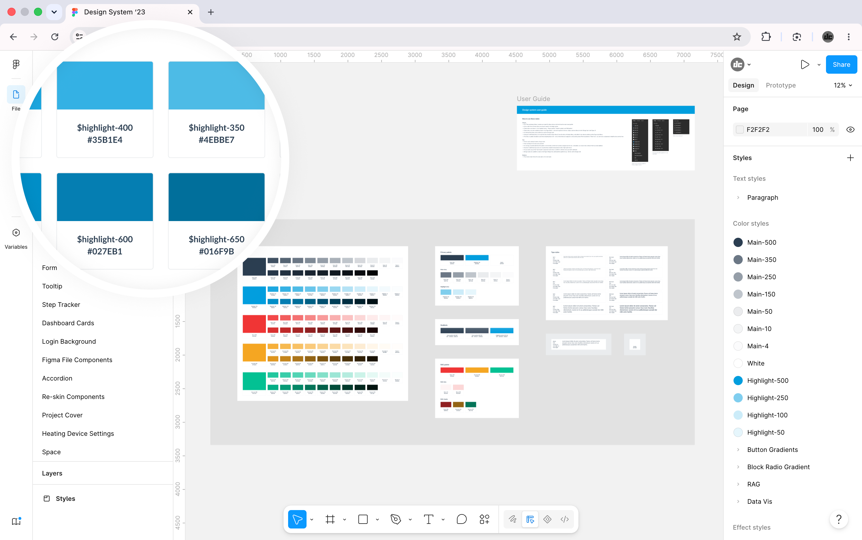 Design system styles